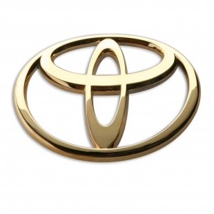 Gold Plated Toyota Emblem Dye Guy Inc.